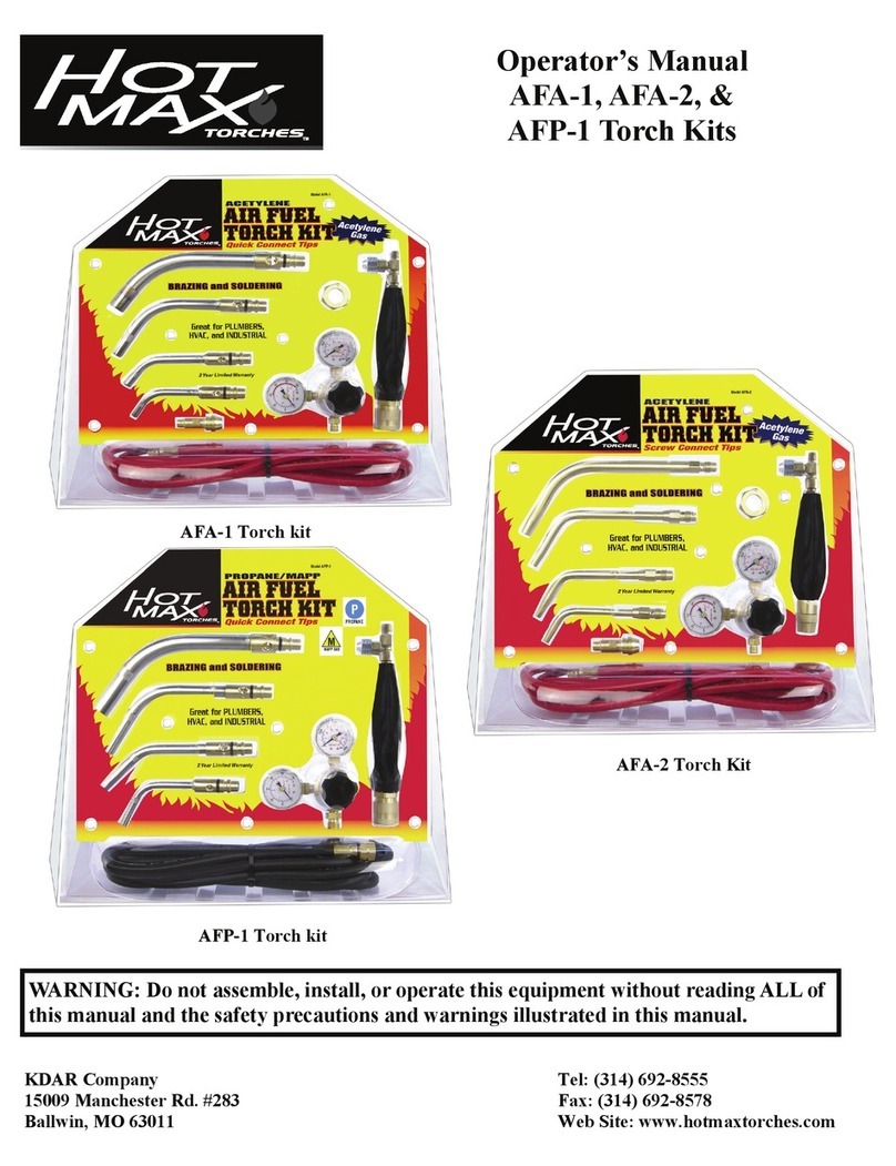 Hot Max AFA-1 Operator's manual