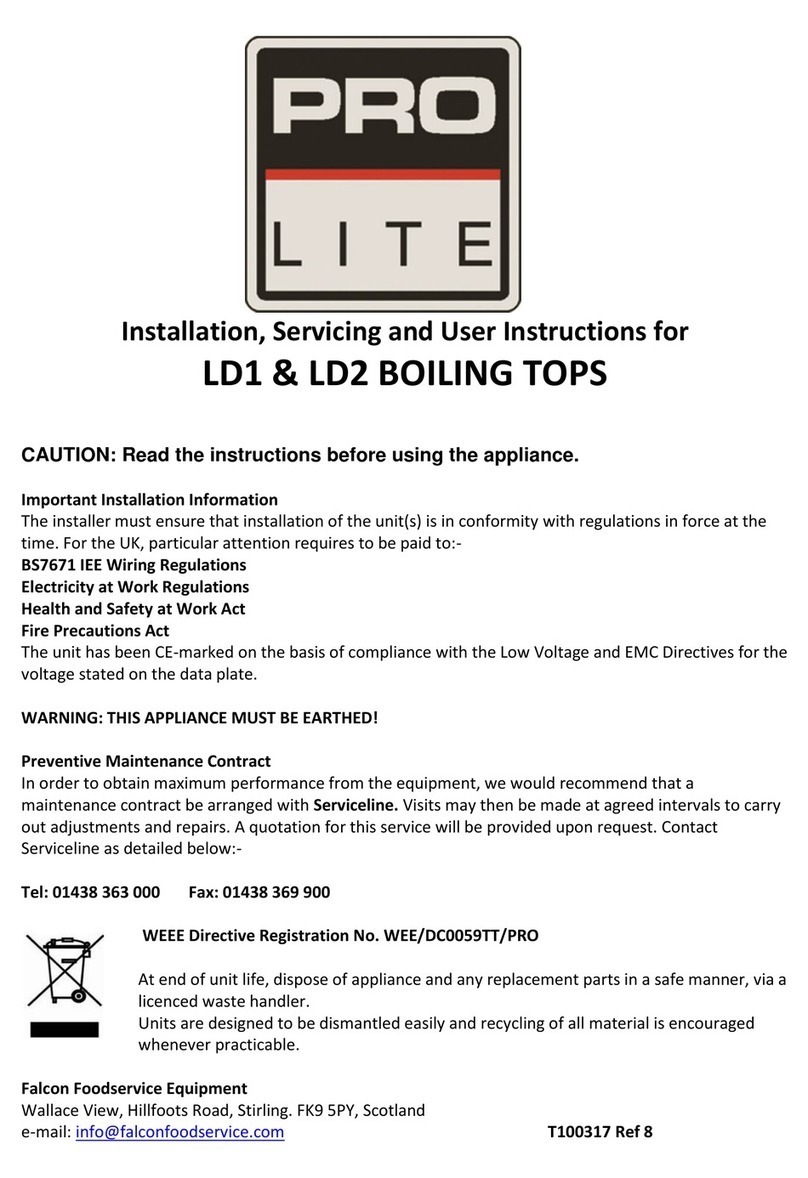 ProLite LD1 Installation, servicing and user instructions