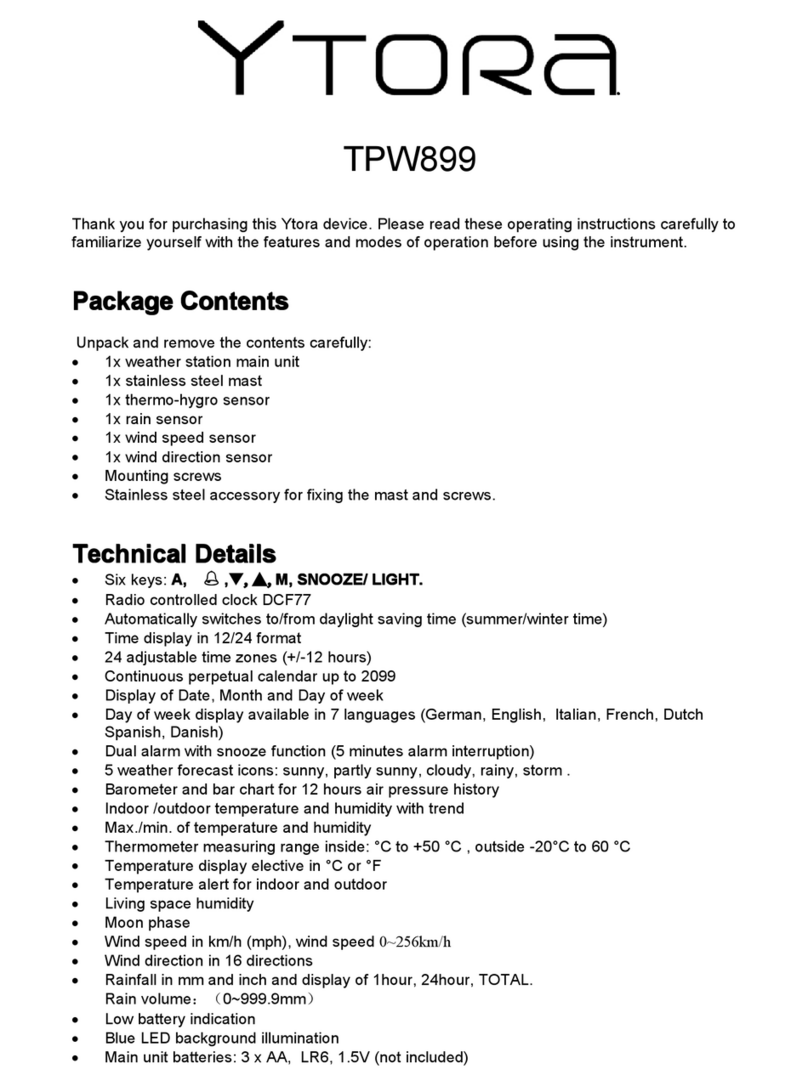 YTORA TPW899 User manual