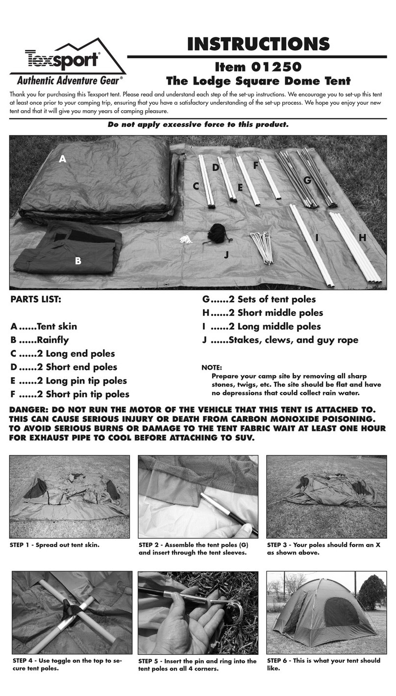 Texsport Authentic Adventure Gear 01250 instructions