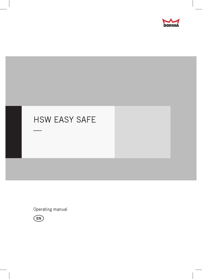 Dorma HSW EASY SAFE operating manual