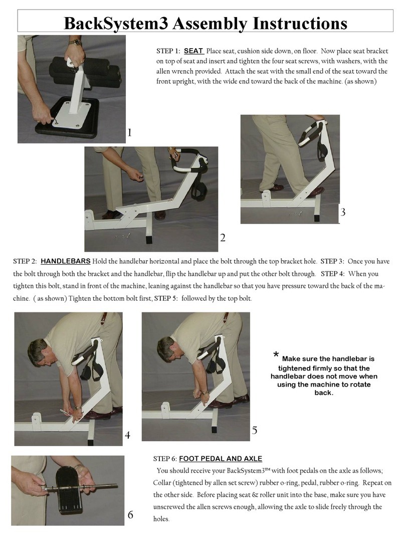 CDM Sport BackSystem3 Assembly instructions