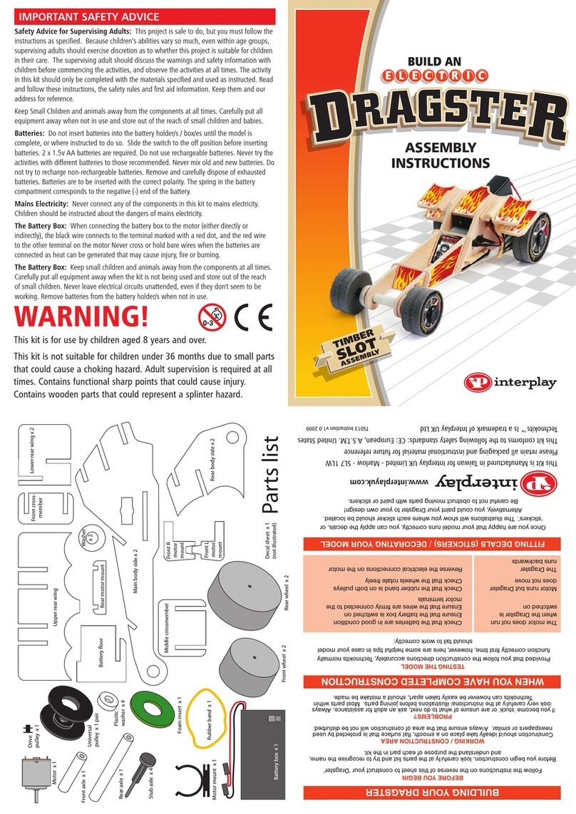 Inter-Play Electric Dragster Assembly instructions