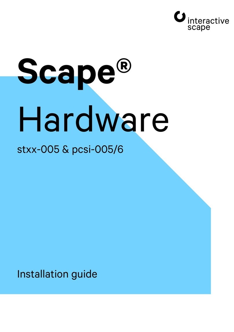 interactive scape Scape Tangible Hardware installation guide
