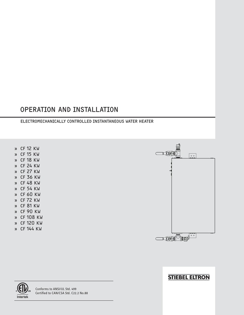 STIEBEL ELTRON CF 12 KW Operation and installation