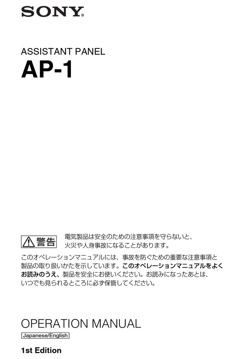 Sony AP-1 User manual