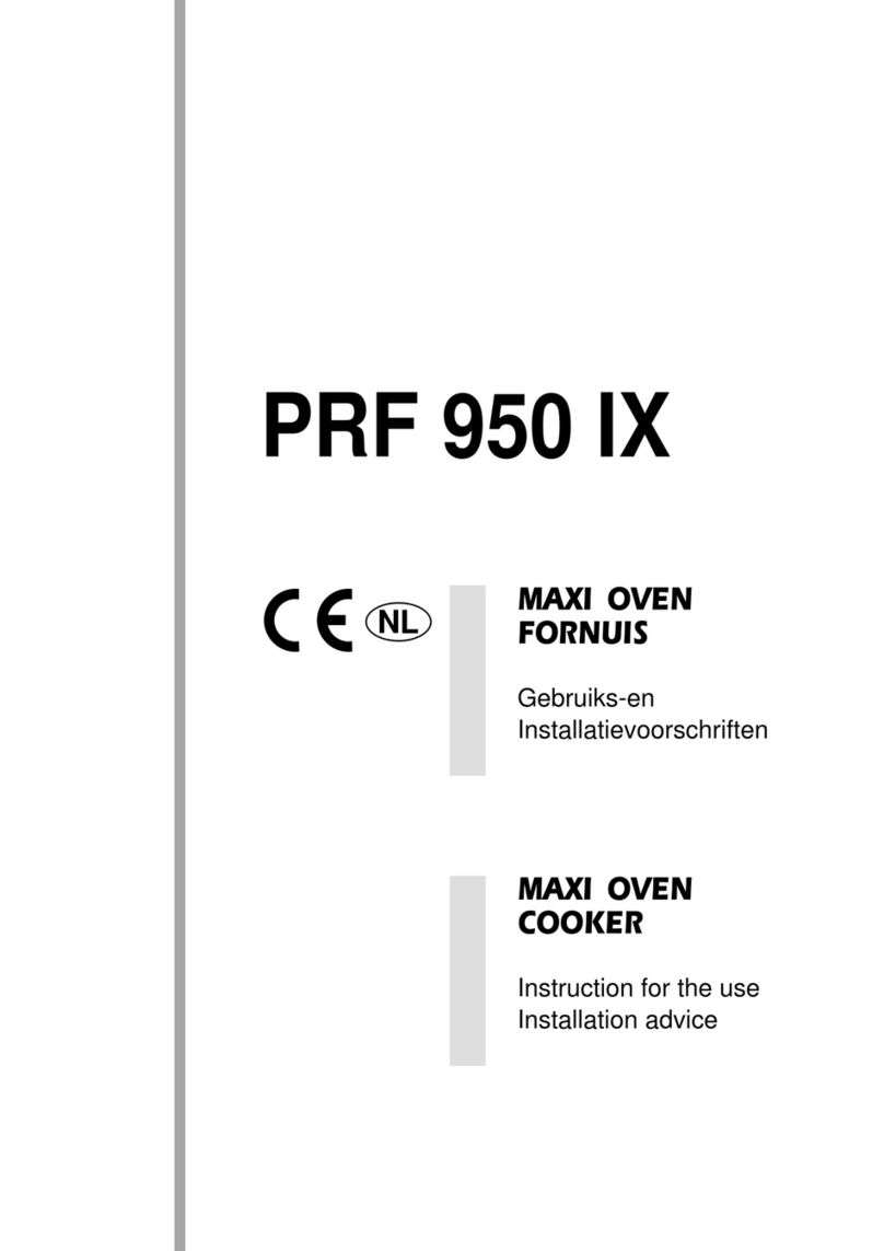 M-system MAXI OVEN PRF 950 IX Instruction for the use - installation advice M-system MAXI OVEN PRF 950 IX Instruction for the use - installation advice