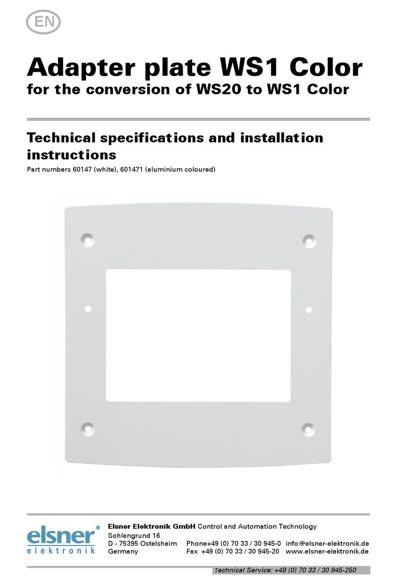 elsner elektronik 60147 Technical specifications and installation instructions