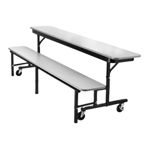 KI Uniframe Convertible Bench User manual