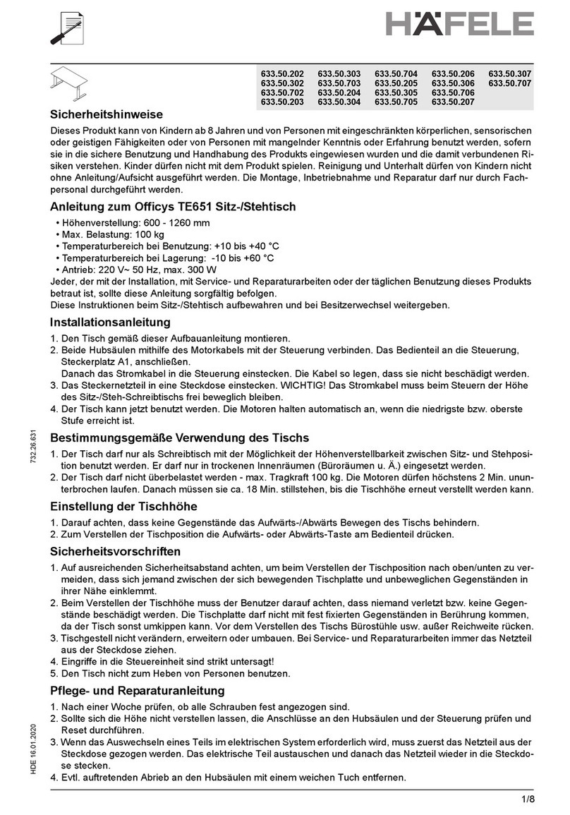 Hafele 633.50.202 User manual Hafele 633.50.202 User manual