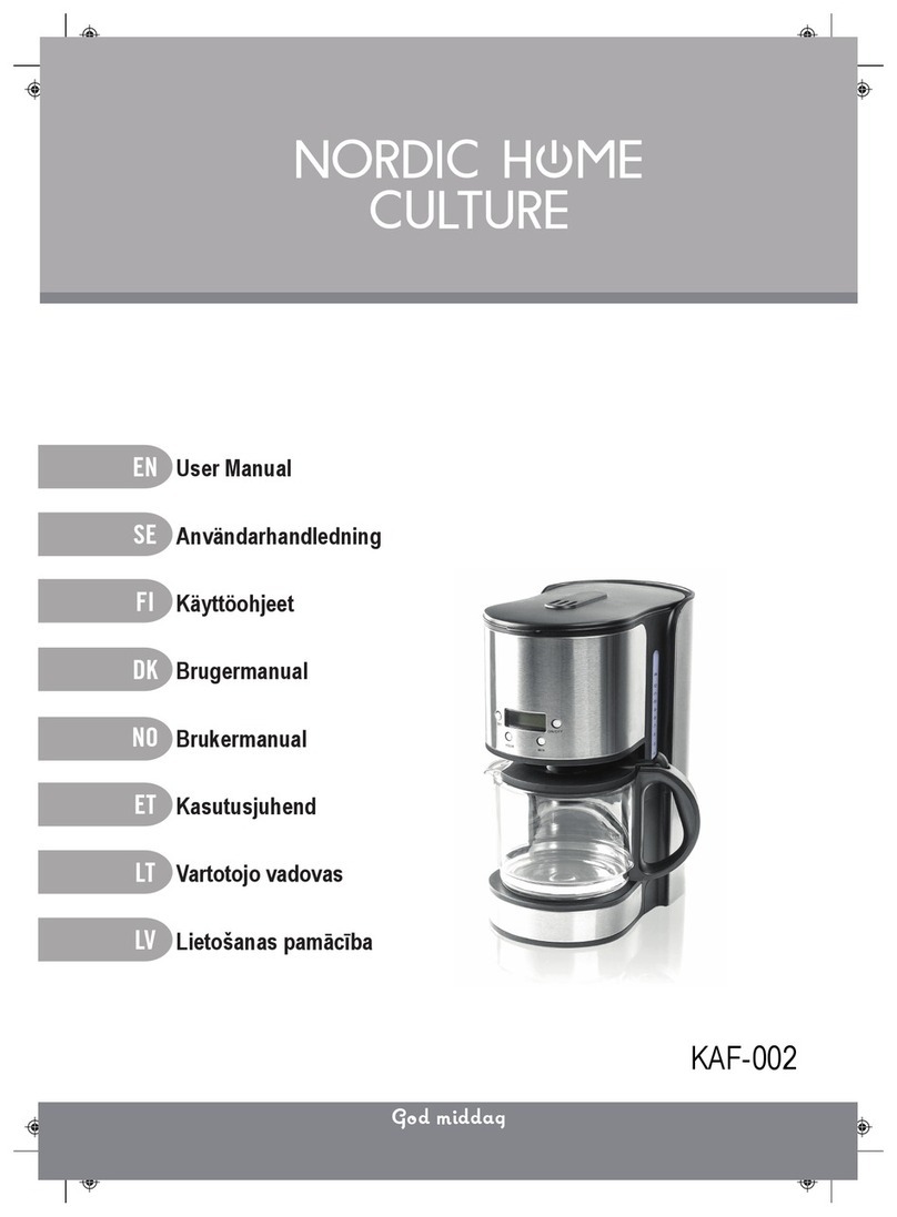 Nordic Home Culture KAF-002 user manual