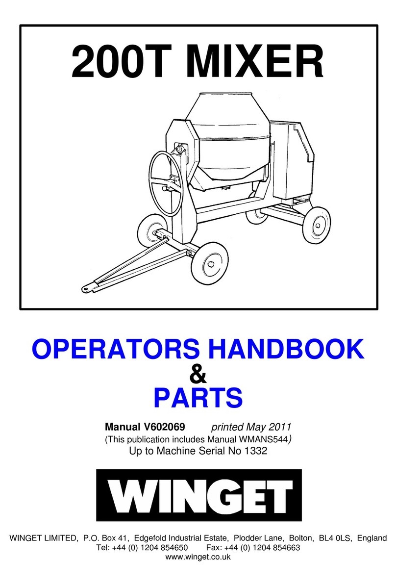 Winget 200T Operator's handbook