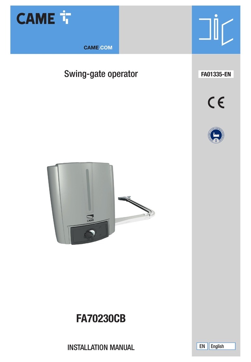 CAME FA70230CB User manual