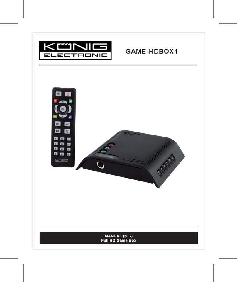 König Electronic GAME-HDBOX1 manual