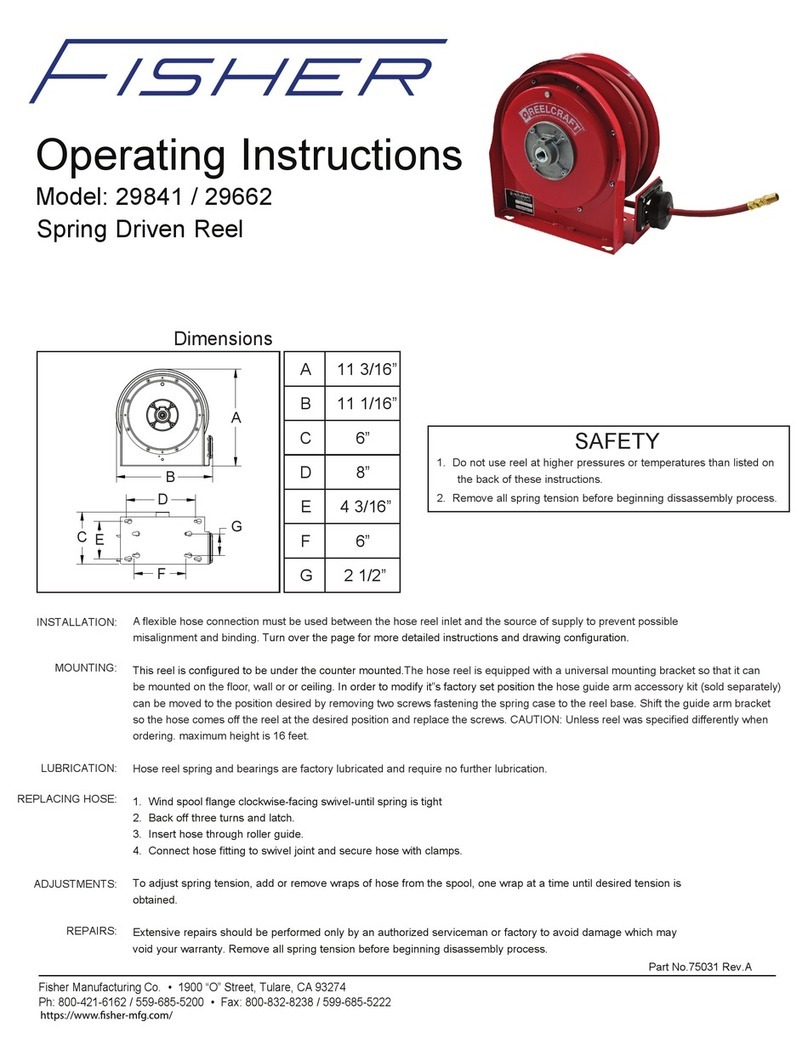 Fisher 29841 operating instructions