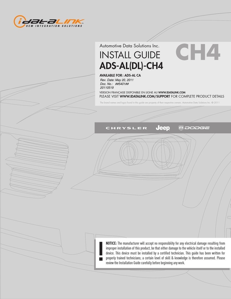 iDataLink ADS-AL-CH4 User manual