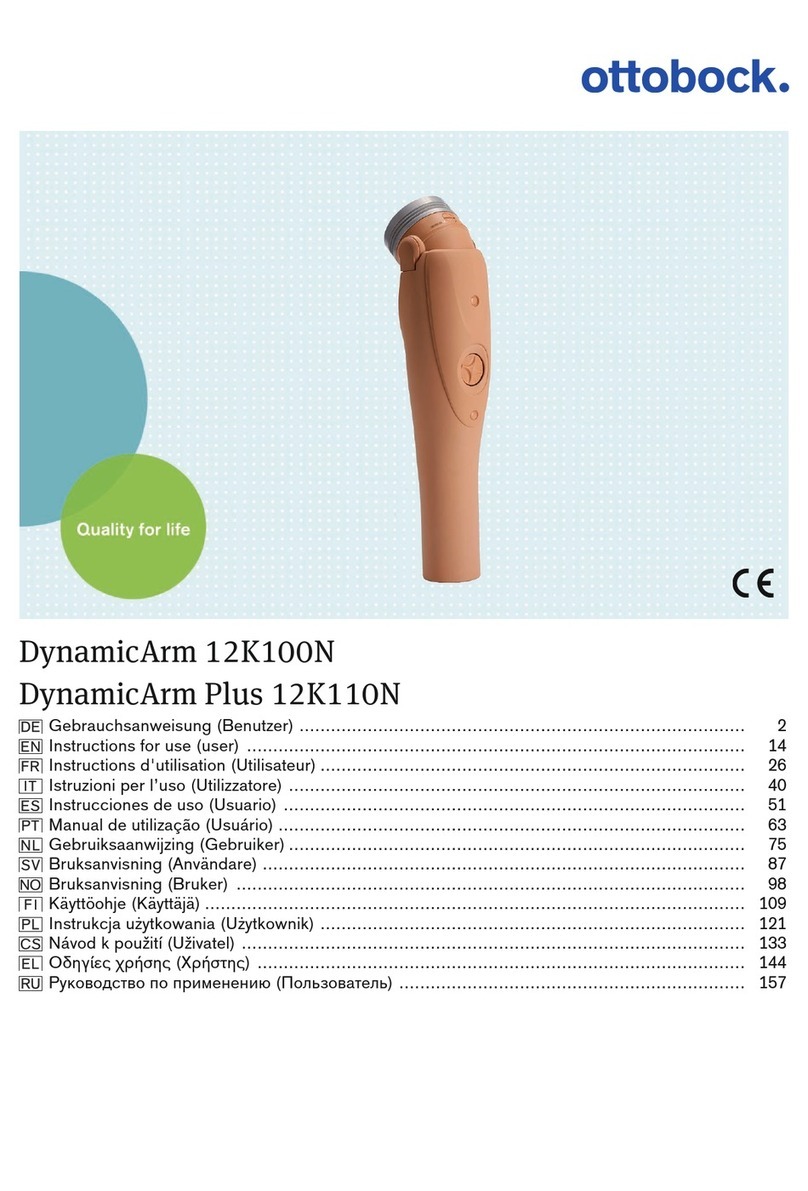 Otto Bock DynamicArm Instructions for use