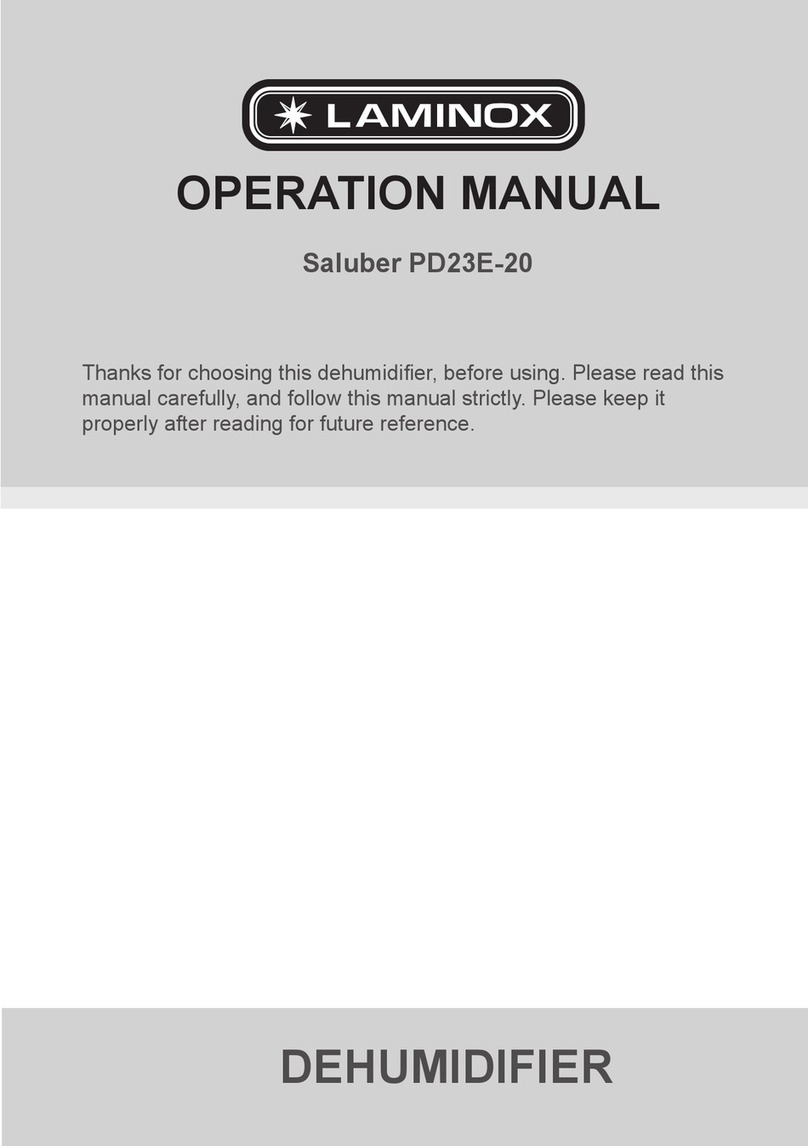 LAMINOX Saluber PD23E-20 Operation manual