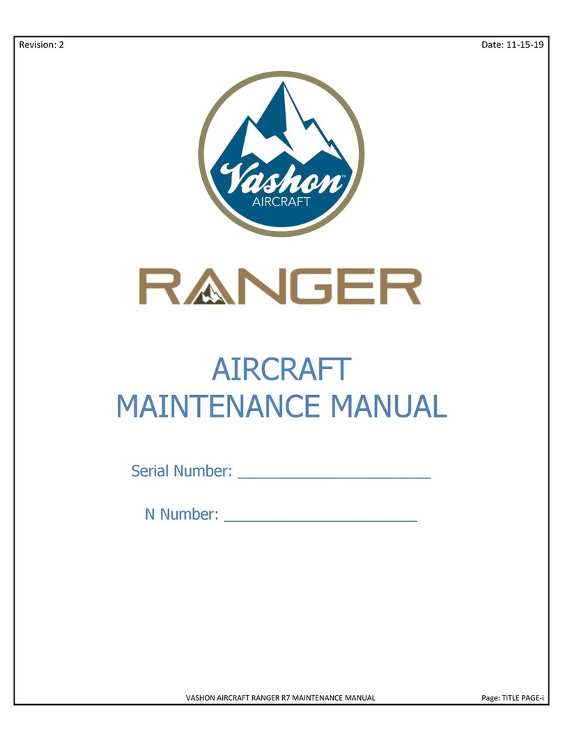 VASHON AIRCRAFT RANGER R7 Maintenance manual