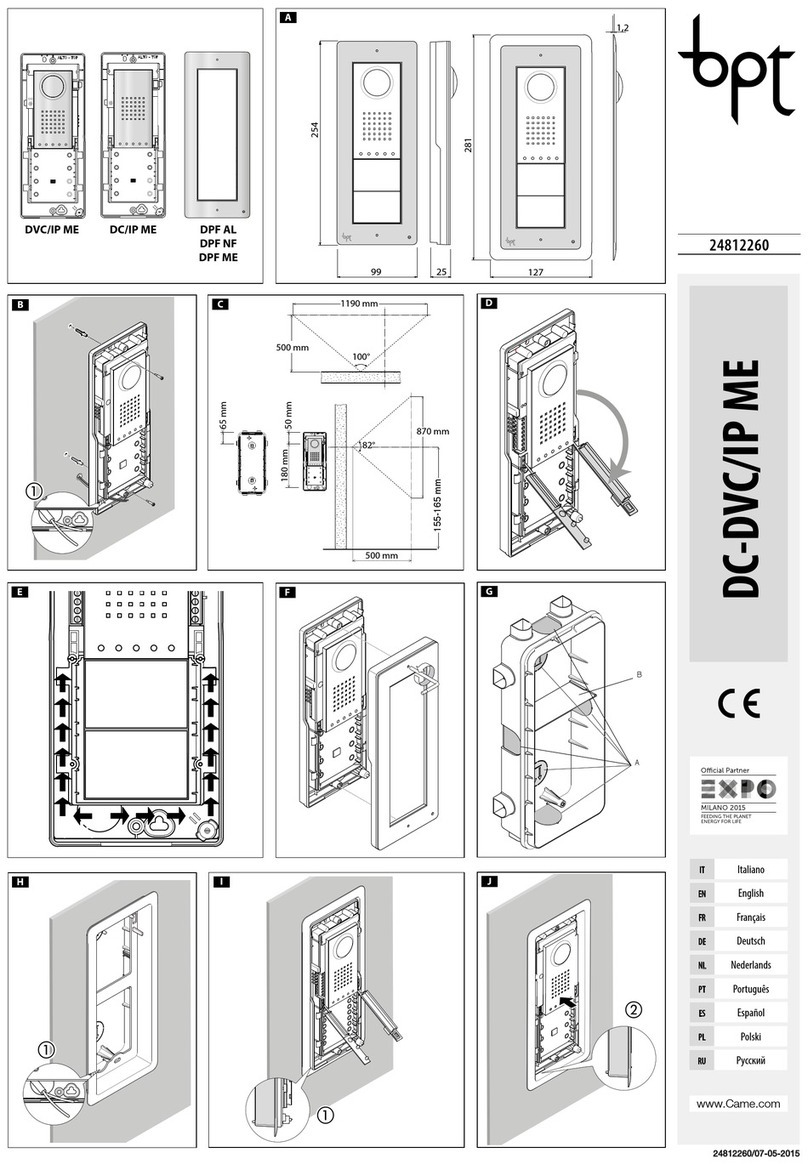 Bpt DVC/IP ME manual