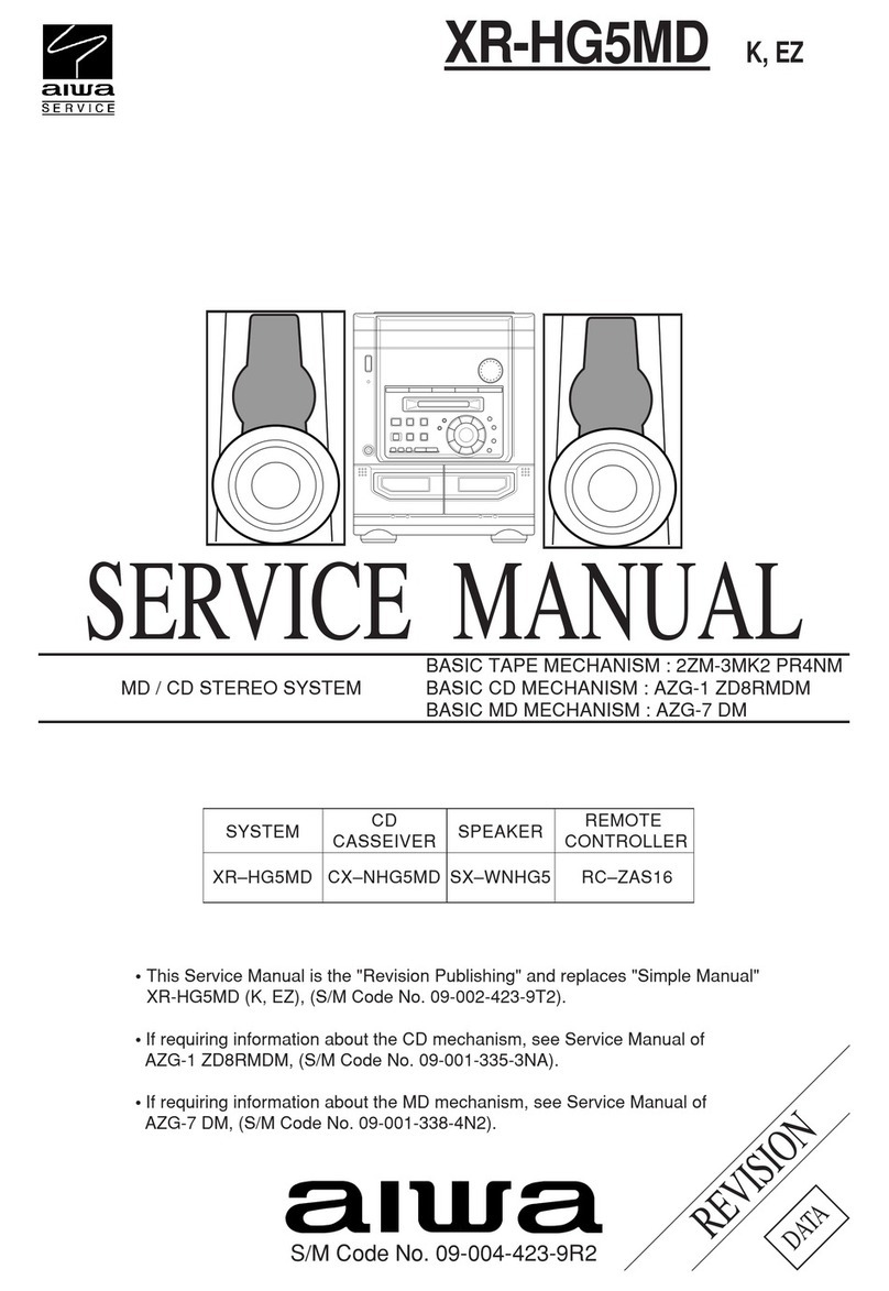 Aiwa XR-HG5MD Service manual