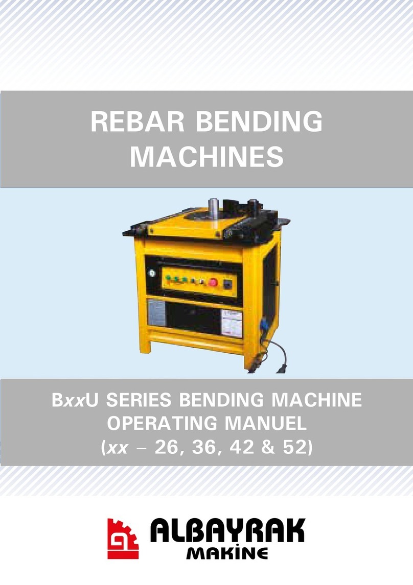 Albayrak Makine B U Series operating manual