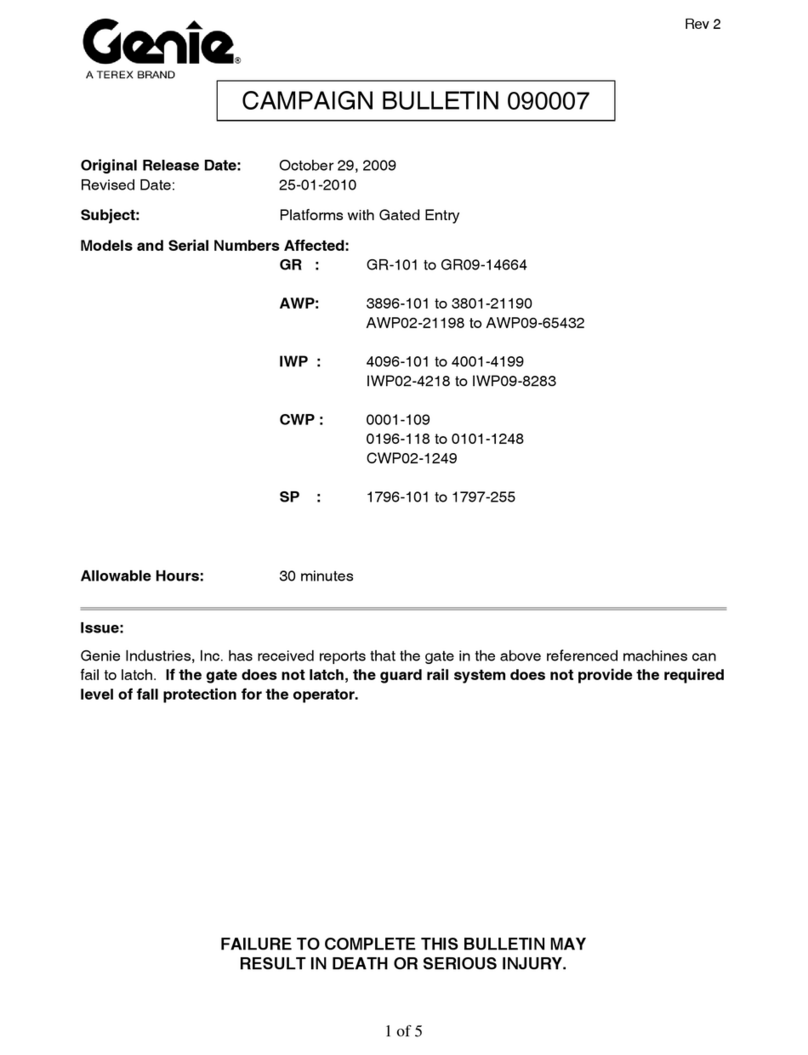 Terex Genie GR Series User manual Terex Genie GR Series User manual
