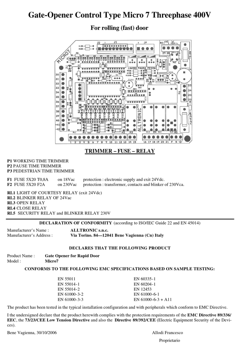 ALLTRONIC Micro7 manual