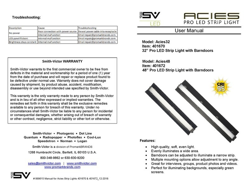 Smith-Victor Acies32 user manual