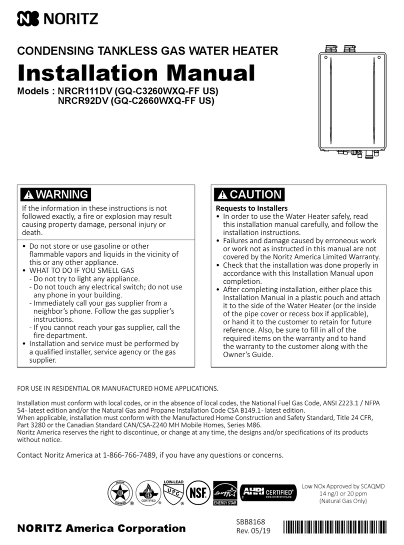 Noritz NRCR111DV installation manual