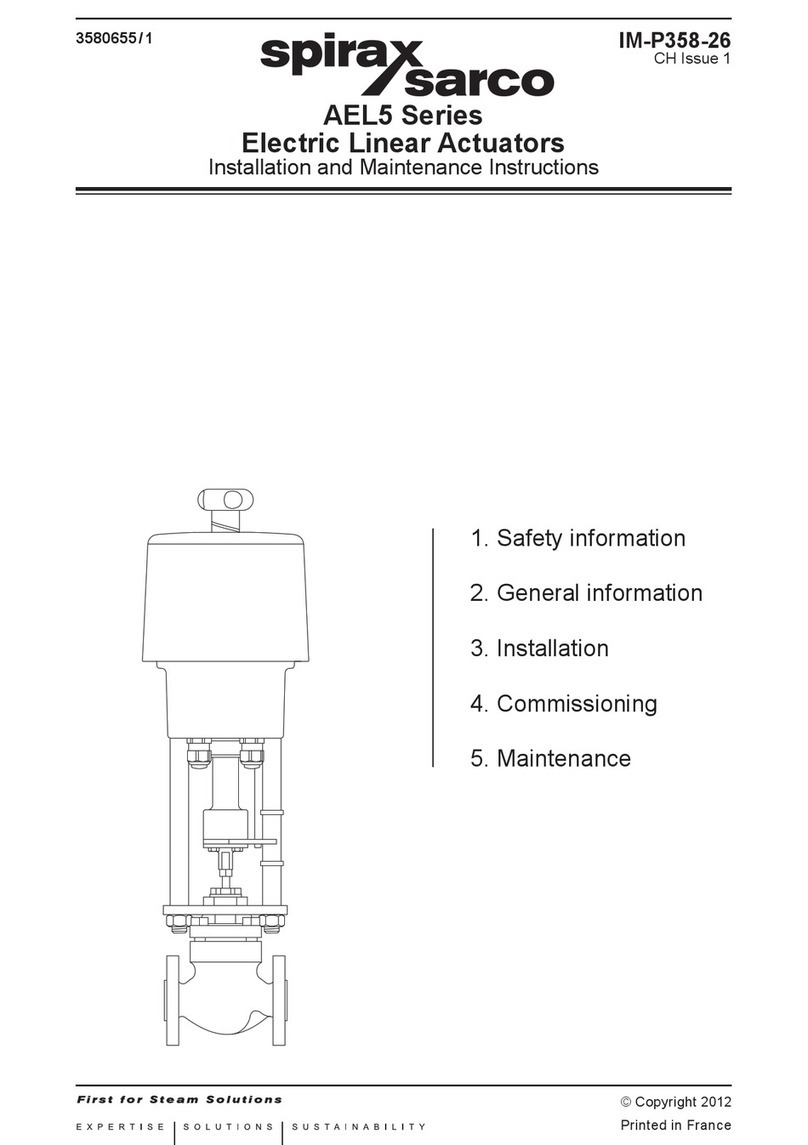 Spirax Sarco AEL5 Series User manual