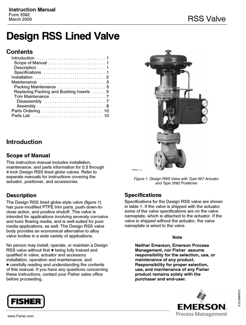 Emerson FISHER RSS Series User manual