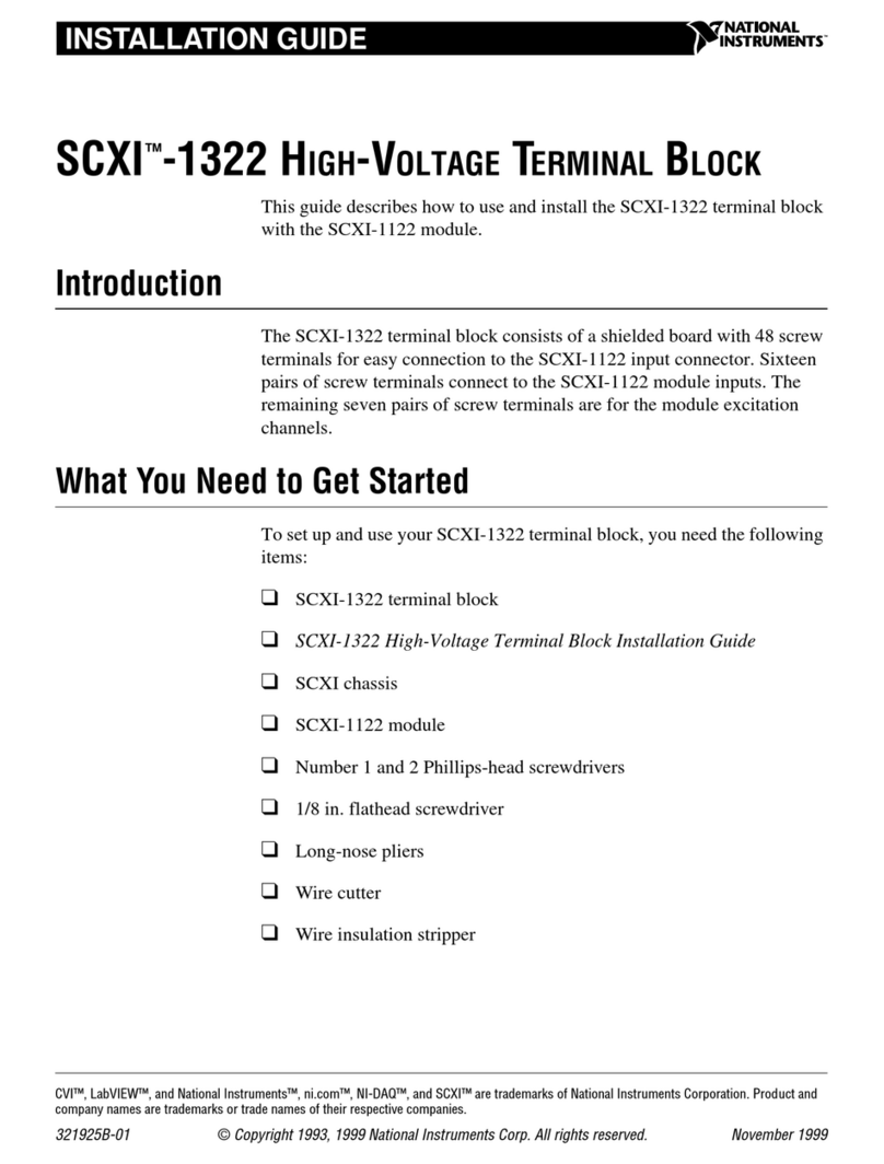 National Instruments SCXI-1322 User manual