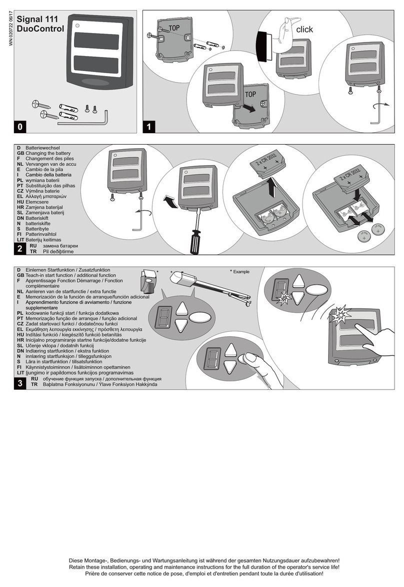 Tormatic DuoControl Signal 111 User manual