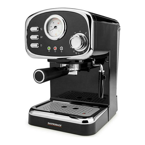 Gastroback DESIGN ESPRESSO MACHINE BASIC User manual Gastroback DESIGN ESPRESSO MACHINE BASIC User manual