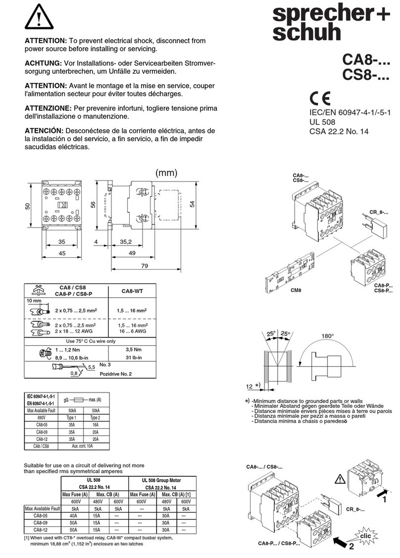sprecher + schuh CA8 Series quick guide