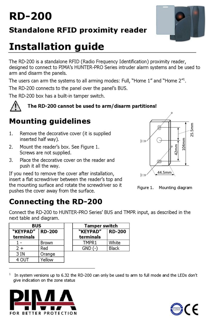 Pima RD-200 User manual