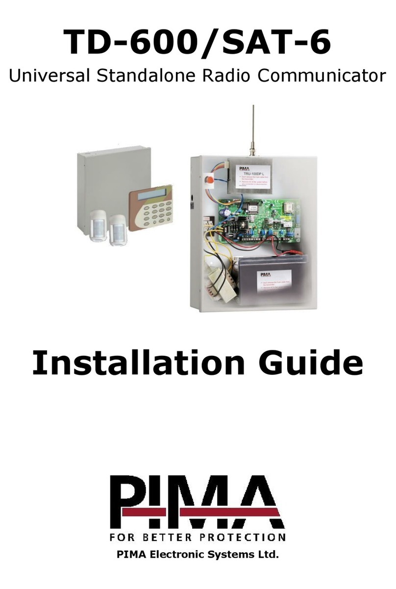 Pima TD-600/SAT-6 User manual