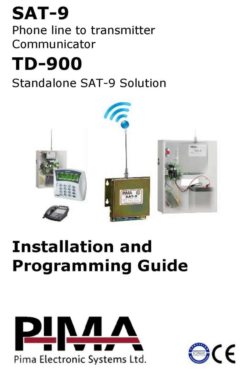 Pima SAT-9 Installation guide
