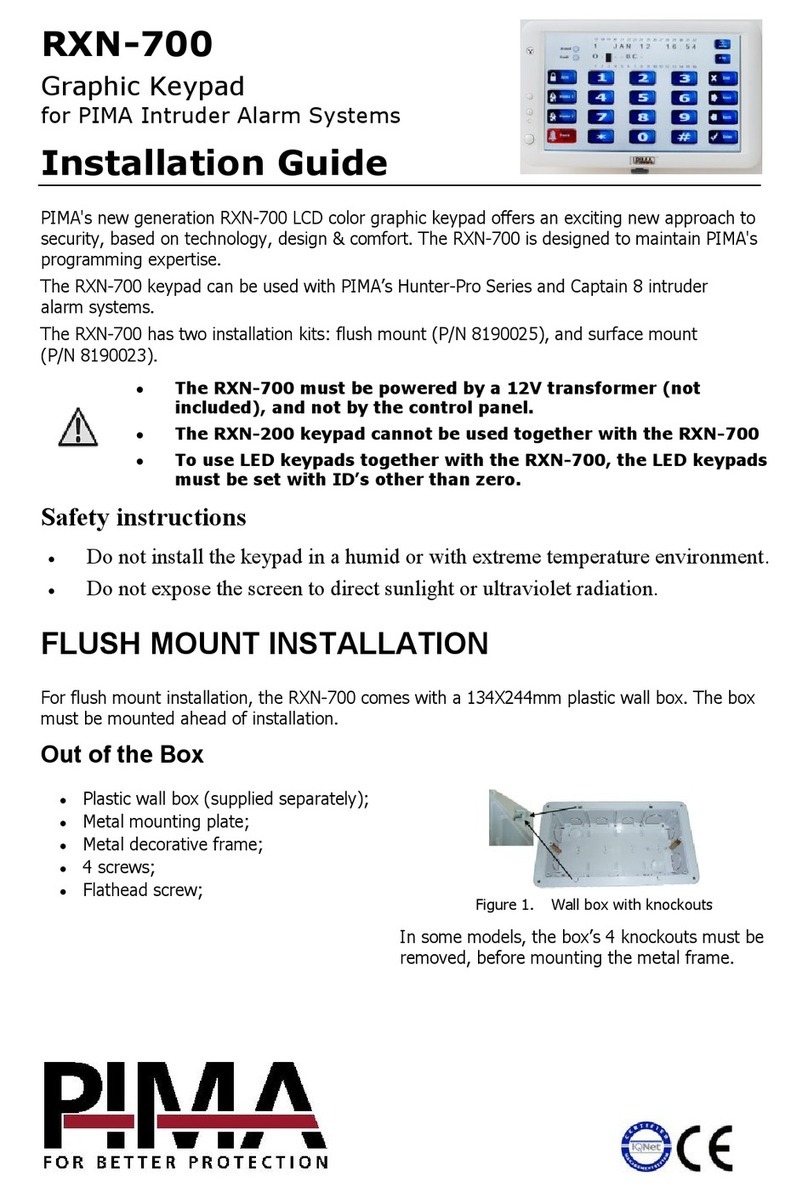 Pima RXN-700 User manual