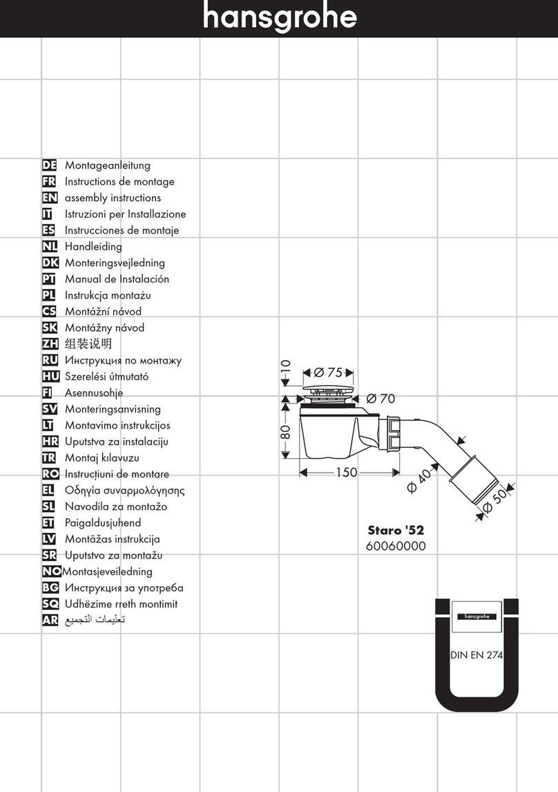 Hans Grohe Staro User manual Hans Grohe Staro User manual