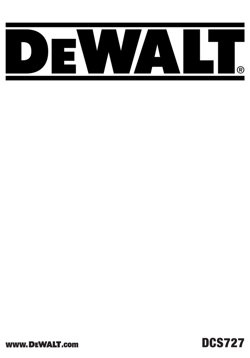 DeWalt DCS727 User manual