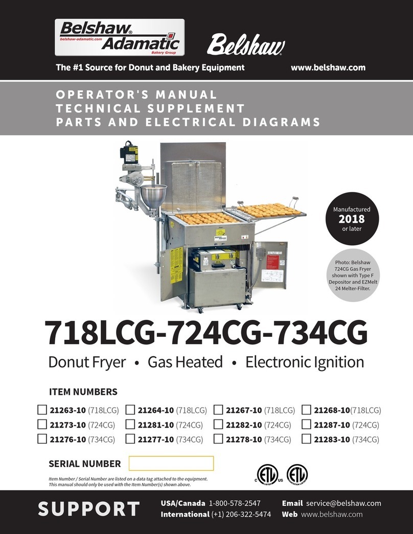 Belshaw Brothers 718LCG Operator's manual