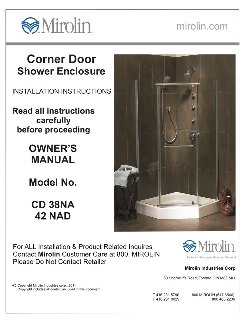 Mirolin CD 38NA installation instructions