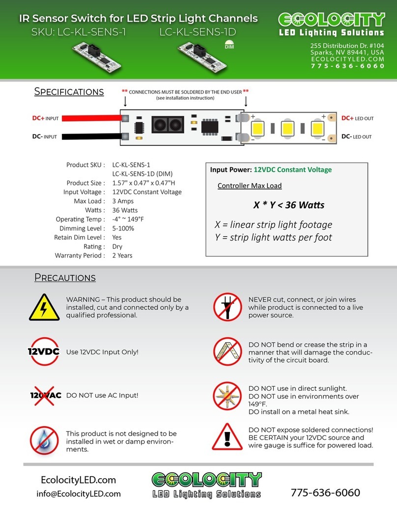 ECOLOCITY LC-KL-SENS-1 Connection guide