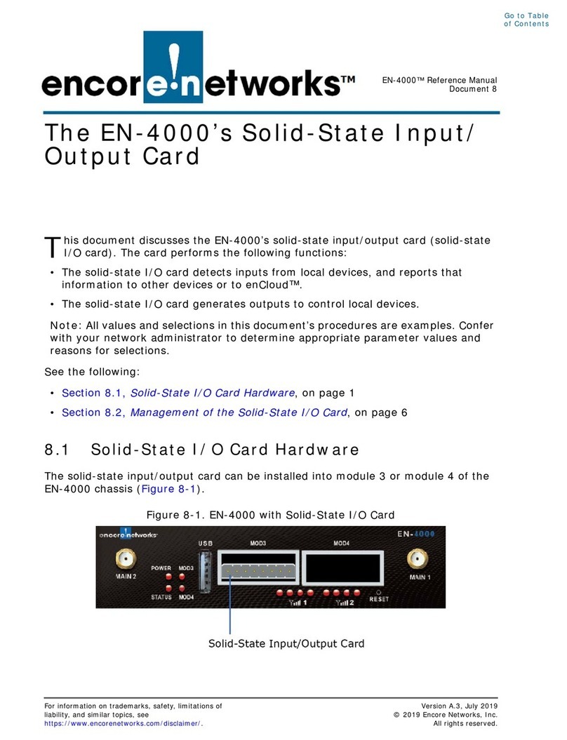 Encore Networks EN-4000 User manual