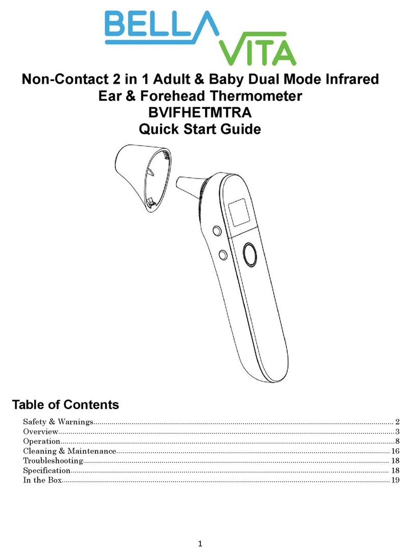 BELLA VITA BVIFHETMTRA quick start guide