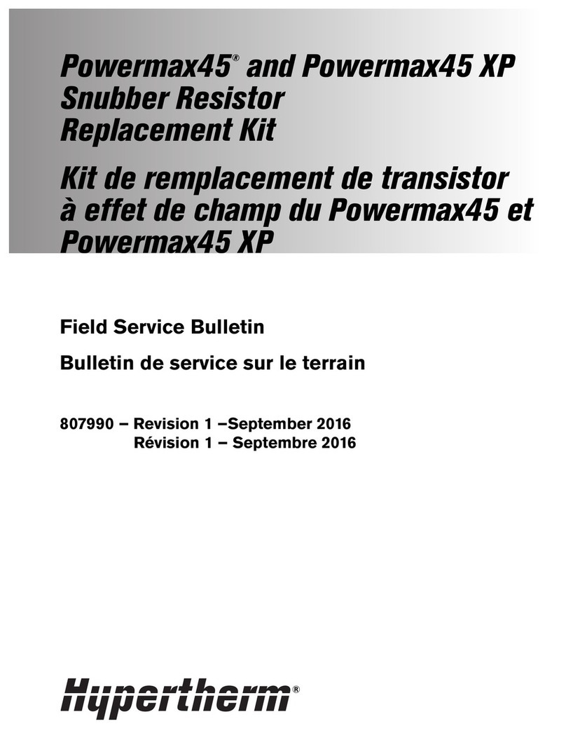 Hypertherm Powermax45 XP Reference manual