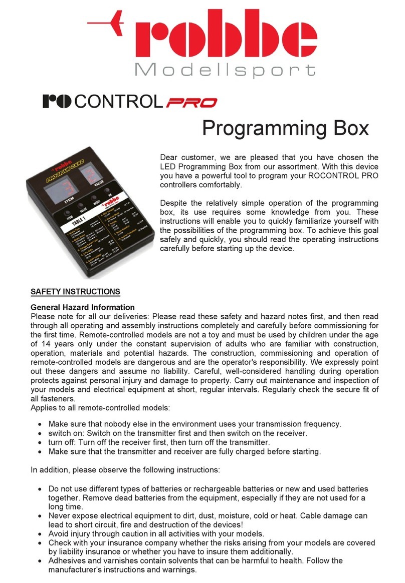 ROBBE rocontrol PRO quick start guide ROBBE rocontrol PRO quick start guide