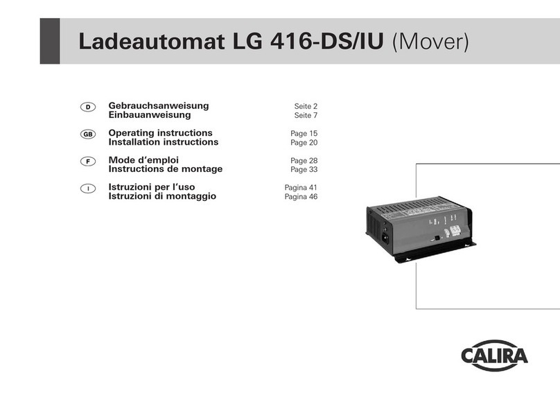Calira LG 416-DS/IU Operating instructions